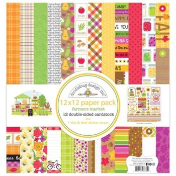 Doodlebug Design "Farmers Market " 12" Paper Pack  - Designpapier 