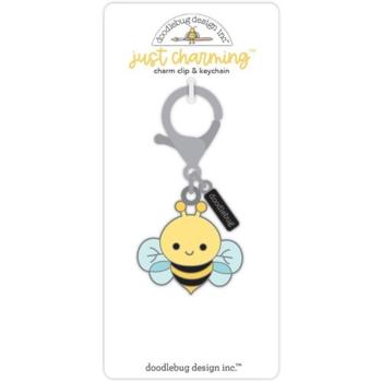 Doodlebug Design - Clip & Keychain - Bee Happy Just Charming  - Schlüsselanhänger