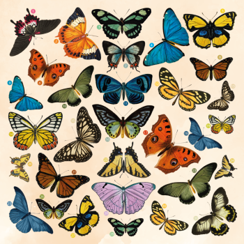 Crafters Companion - Dies -Timeless Butterfly Collection Topper Sheets & Dies - Stanze - Topper-Bögen