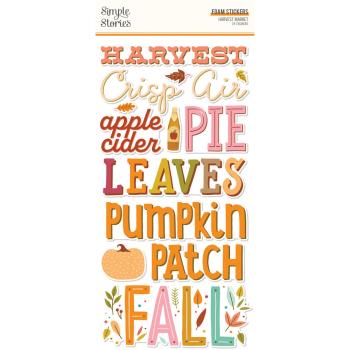Simple Stories -  Harvest Market  - Foam Stickers 