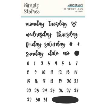 Simple Stories -  Life Captured Days - Clearstamp - Stempel