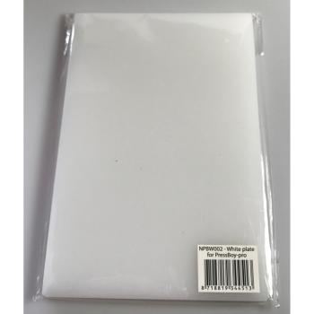 Nellie Snellen - " PressBoss A5 White Plate A5 " - Weiße Platte 