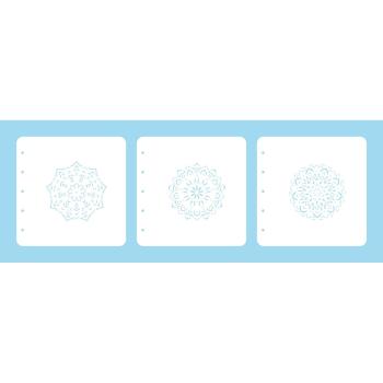 Nellie's Choice - Stencils for Magnetic Colouring - Layered Stencil - " Mandala -3 " - Schablone 