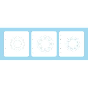 Nellie's Choice - Stencils for Magnetic Colouring - Layered Stencil - " Dots " - Schablone 