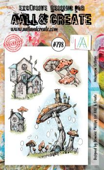 AALL and Create - Stamp - Mushroom Cottage - Stempel A6
