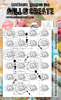 AALL and Create - Stamp - Rose Background - Stempel A6