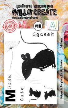 AALL and Create - Stamp - Cute Mouse - Stempel A7