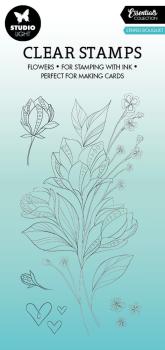 Studio Light - Clear Stamps - "Striped Bouquet " - Stempel 