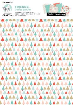 Creative Craft Lab - Studio Light - Paper Pad - Ho Ho Ho Down  - Papier Pack 