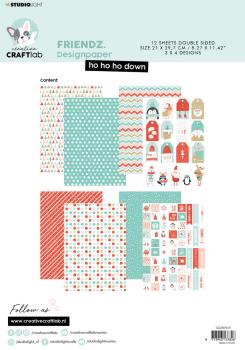 Creative Craft Lab - Studio Light - Paper Pad - Ho Ho Ho Down  - Papier Pack 