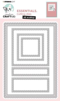 Creative Craft Lab - Studio Light - Dies - Scalloped Square - Stanze 