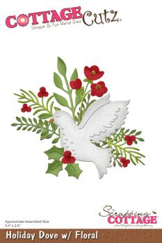 Scrapping Cottage - Dies - Holiday Dove w/ Floral - Stanze