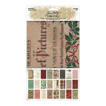 Tim Holtz - Advantus - " Backdrops Christmas" - Paper Pack - Paper Pad 