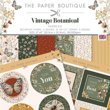 The Paper Boutique - Paper Kit - Vintage Botanical - Die Cut Toppers - Designpapier 