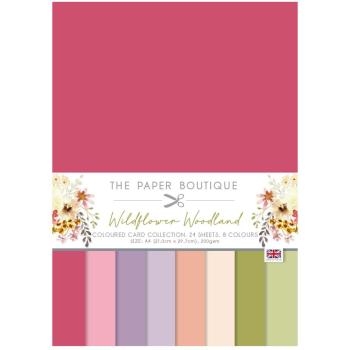 The Paper Boutique - Colour Card Collection - Wildflower Woodland - A4 - Cardstock