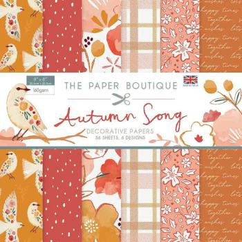 The Paper Boutique - Decorative Paper - Autumn Song - 8x8 Inch - Paper Pad - Designpapier