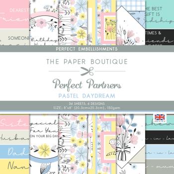 The Paper Boutique - Perfect Partners - Embellishment Pad - Pastel Babydream - 8x8 Inch - Designpapier