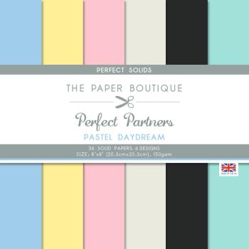 The Paper Boutique - Perfect Partners - Solid Papers - Pastel Daydream  - 8x8 Inch - Cardstock