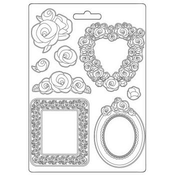Stamperia - Soft Mould - "Frames and Roses" - Gießform 