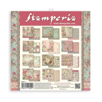 Stamperia "Rose Parfum" 8x8" Paper Pack - Cardstock