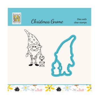 Nellie Snellen - Dies & Stamp Set - " Lantern " - Stanze & Stempel