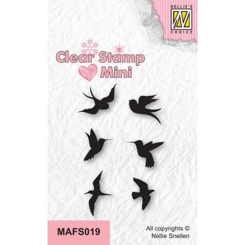 Nellie's Choice - MiniClear Stamp - " Birds-1 " - Stempel