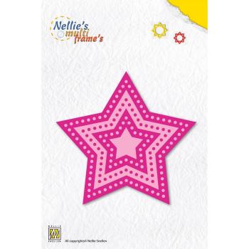 Nellie Snellen - Multiframe Dies - "  Star-3 " - Stanze