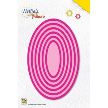 Nellie Snellen - Multiframe Dies - "  Straight Oval " - Stanze