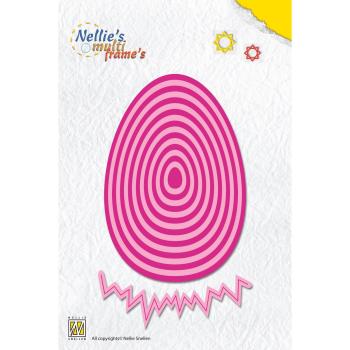Nellie Snellen - Multiframe Dies - " Straight Easter-Egg " - Stanze
