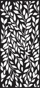 Creative Expressions - DL Stencil - Slimline Stencil -  Leafy Swirls  - Schablone