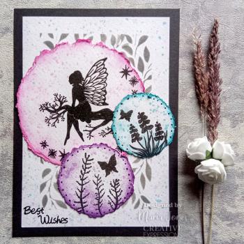 Creative Expressions - DL Stencil - Slimline Stencil -  Leafy Swirls  - Schablone