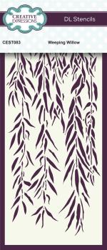 Creative Expressions - DL Stencil - Slimline Stencil - Weeping Willow - Schablone