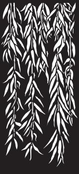 Creative Expressions - DL Stencil - Slimline Stencil -  Weeping Willow  - Schablone