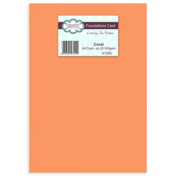 Creative Expressions - Cardstock A4 - Foundations Card Coral  