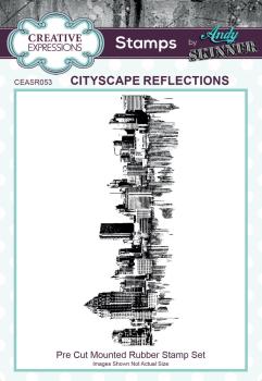 Creative Expressions - Rubber Stamp - Cityscape Reflection - Gummistempel
