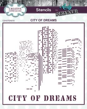 Creative Expressions - Stencil - City Of Dreams - Schablone