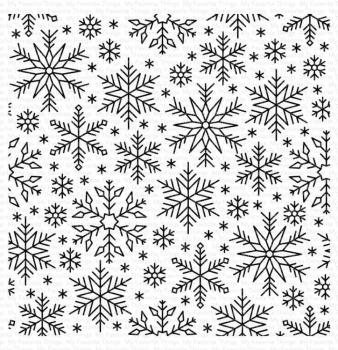 My Favorite Things "Snowflake Flurry" 6x6" Background Cling Stamp