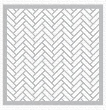 My Favorite Things - Stencil - "Herringbone" Schablone - 6x6"