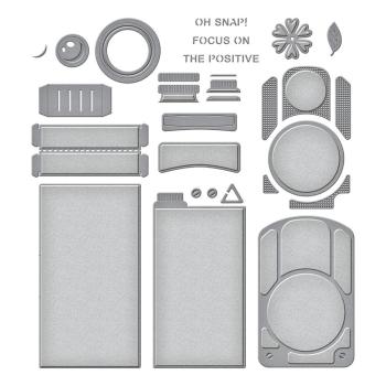 Spellbinders 3D Die "3D Vignette Twin Lens Camera"