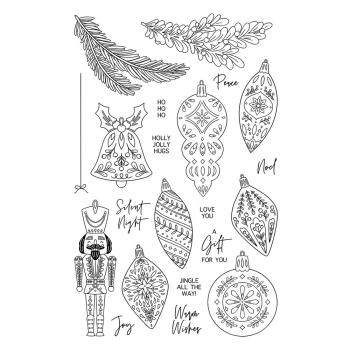 Spellbinders - Clear Stamp - "Folk Art Ornaments " - Silikonstempel by Simon Hurley 