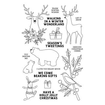 Spellbinders - Clear Stamp - "Winter Woodland " - Silikonstempel by Simon Hurley