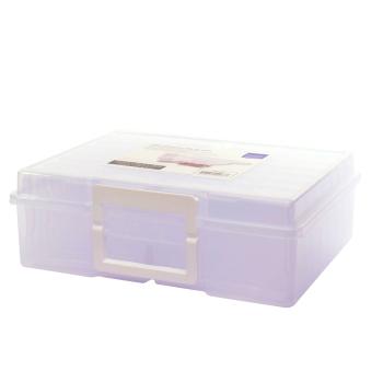 Vaessen Creative - Transparente Staubox mit 16 Boxen - Aufbewahrungbox