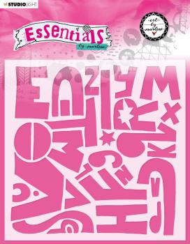 Art By Marlene - Essentials Mask - "  Alfabetically  " - Stencil - Schablone