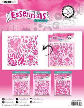 Art By Marlene - Essentials Mask - "  Quirky Love  " - Stencil - Schablone