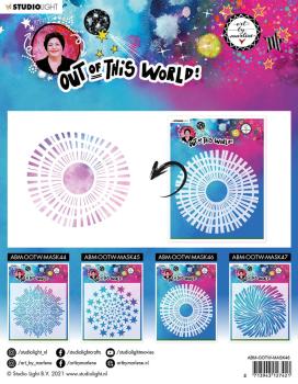 Art By Marlene - Out of This World  Mask - "  Quicky Wheel  " - Stencil - Schablone