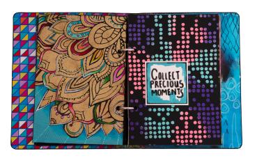 Art By Marlene - Bold & Bright Mask - "  Mystical Fire  " - Stencil - Schablone