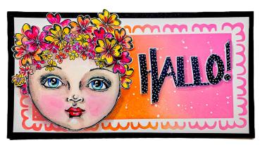 Art By Marlene - Mixed-Up Collection Mask -  Playful Frames  - Stencil - Schablone