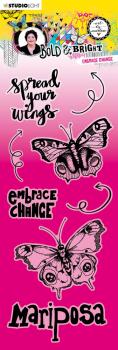 Art By Marlene - Bold & Bright Clear Stamp - Embrace Change - Stempel