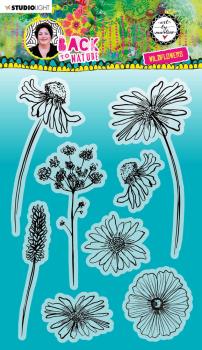 Art By Marlene - Back To Nature Clear Stamp - Wildflowers - Stempel