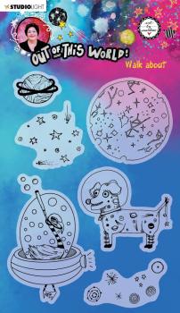 Art By Marlene - Out of This World Clear Stamp - Walk-about - Stempel